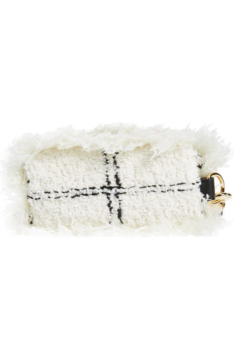 Sacai Small Pochette Tweed Top Handle Bag, Alternate, color,