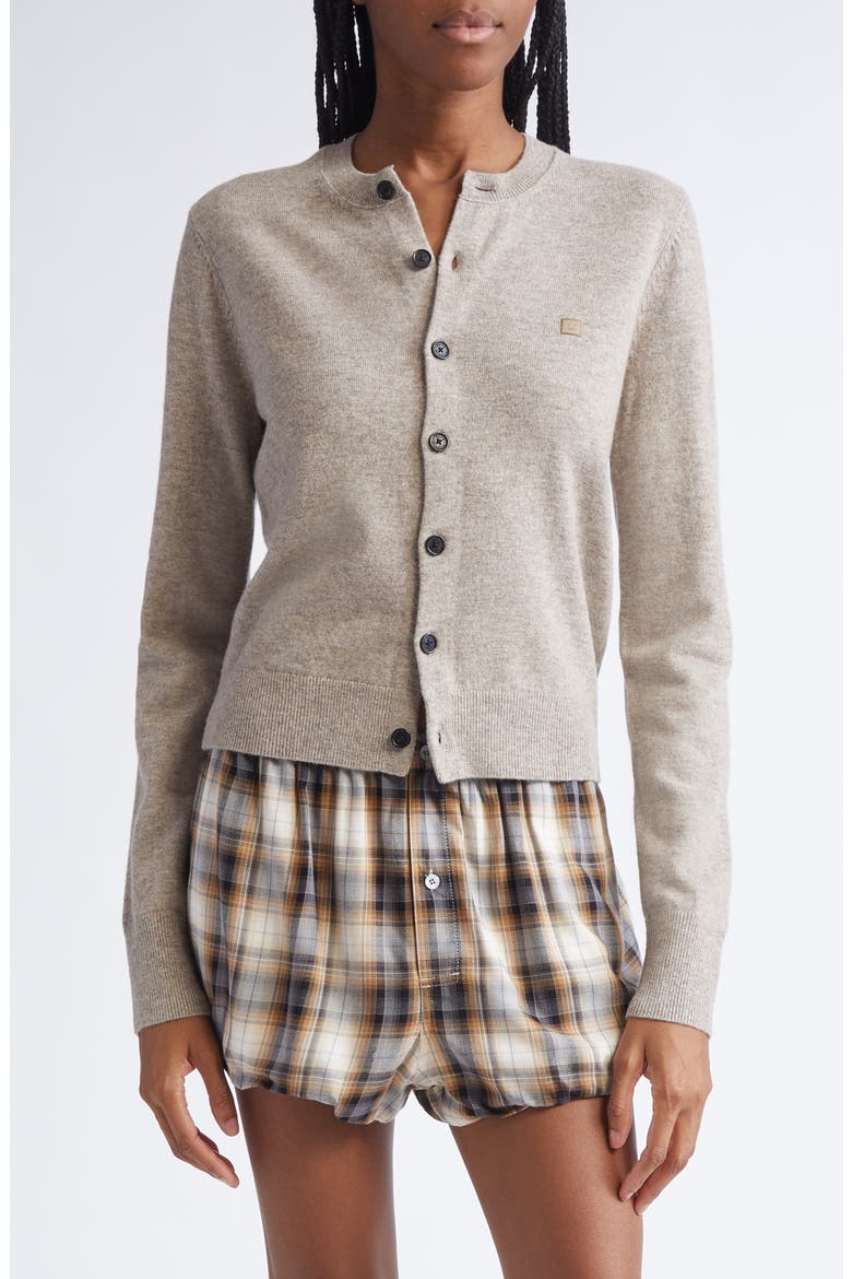 Keny Core Wool & Yak Hair Cardigan, Main, color, GREIGE MELANGE
