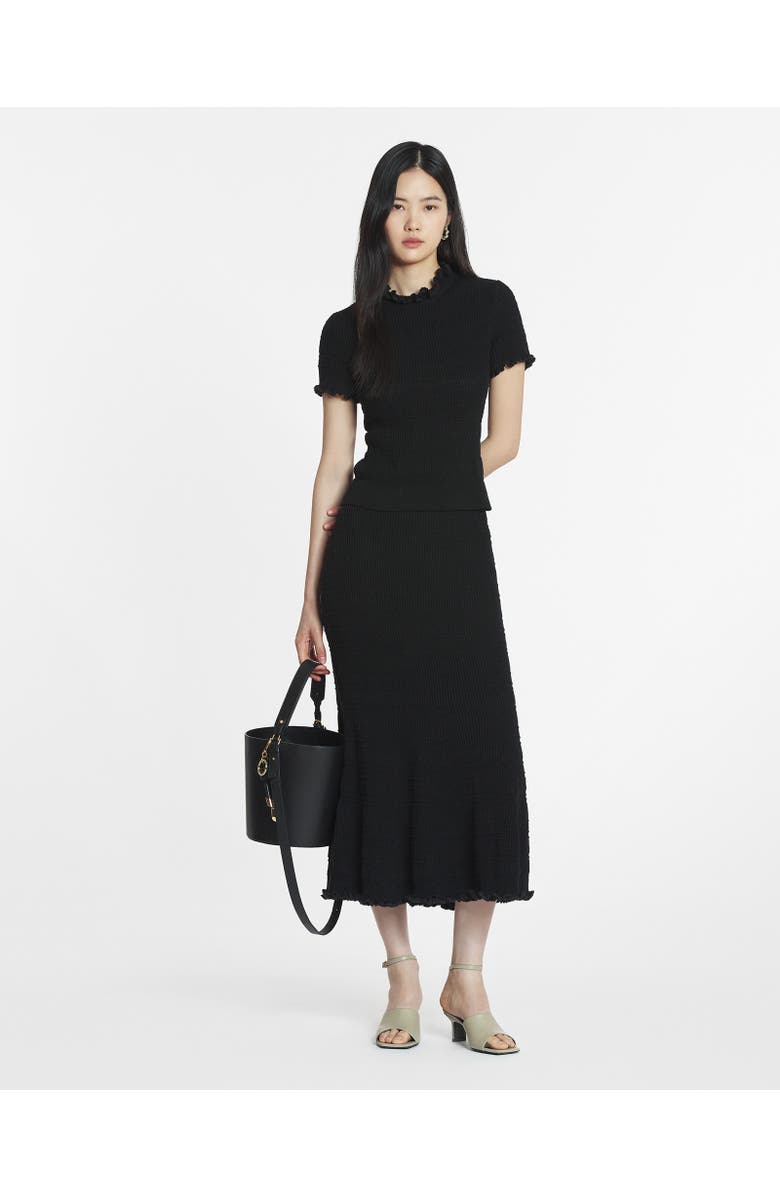 Lanvin COTTON MIDI SKIRT, Alternate, color,