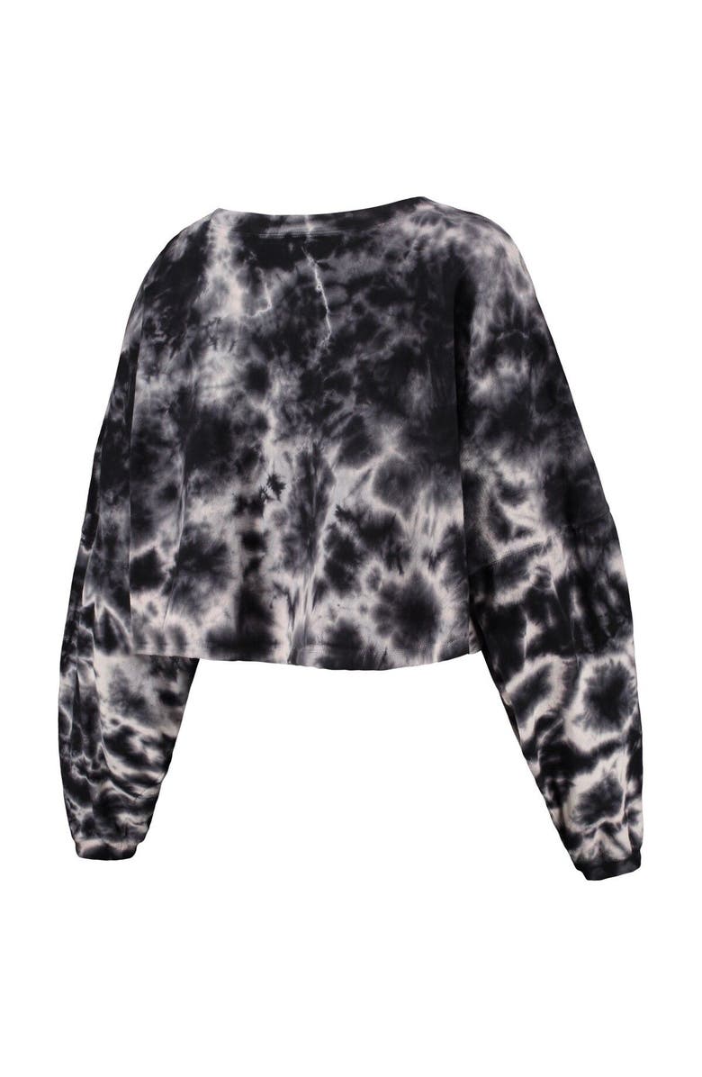 ZOOZATZ Women's ZooZatz Black Minnesota United FC Oversized Cloud-Dye Long Sleeve T-Shirt, Alternate, color, 