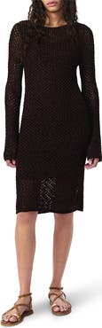 rag & bone Ellie Open Stitch Long Sleeve Dress