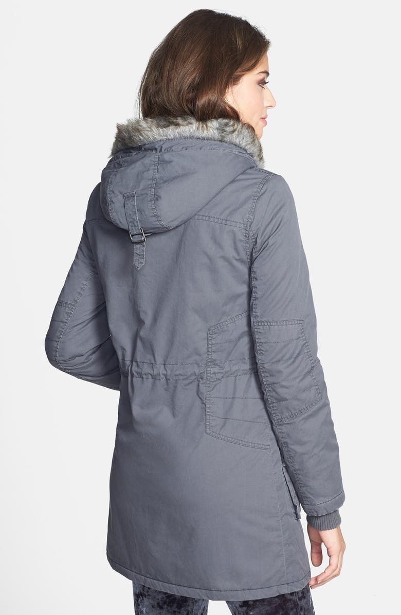 Ambition Sashimi Faux Fur Trim Anorak Jacket, Alternate, color, 