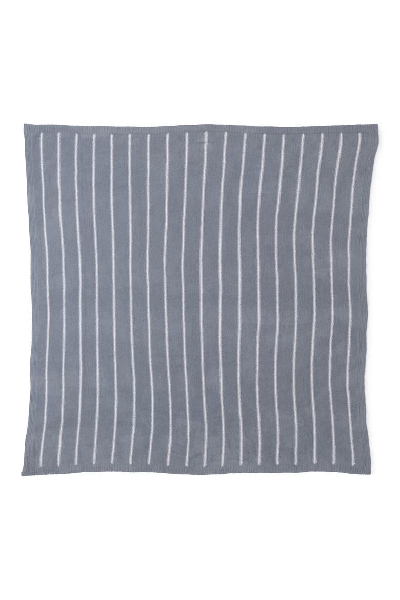 CozyChic™ Pinstripe Bed Blanket, Alternate, color, MOONBEAM/ PEARL