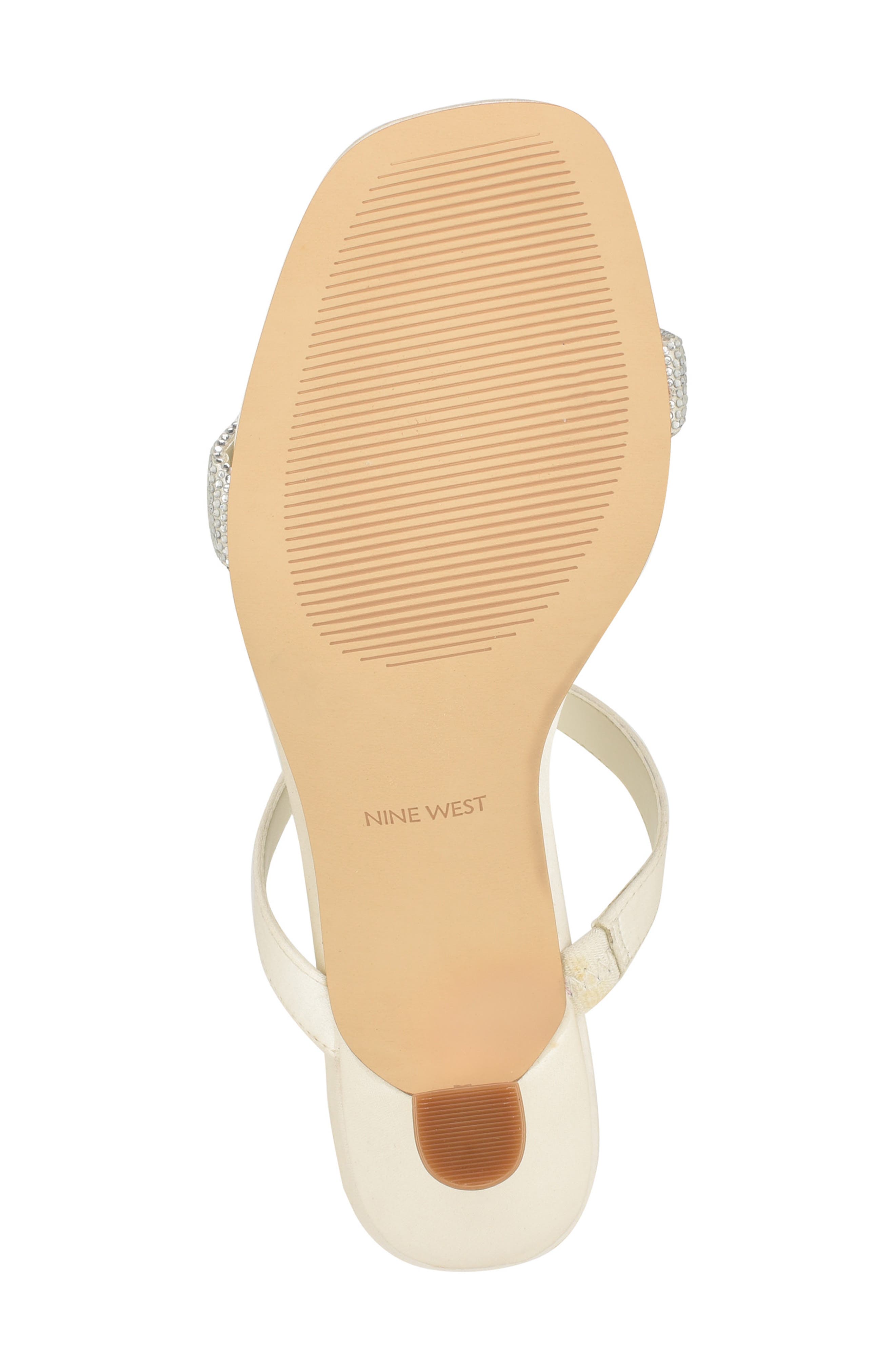 Nine West Shimme Slide Sandal, Alternate, color, Ivory