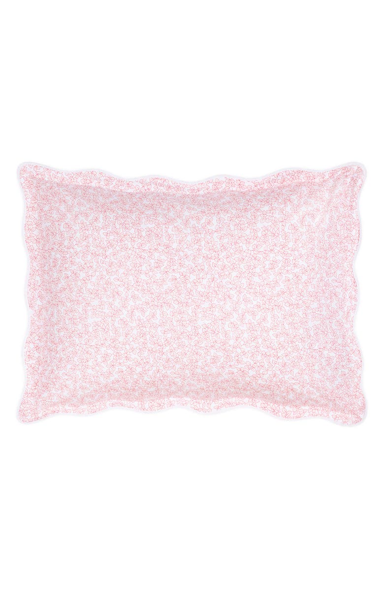 Matouk Margot 500 Thread Count Cotton Percale Sham, Main, color, Blush