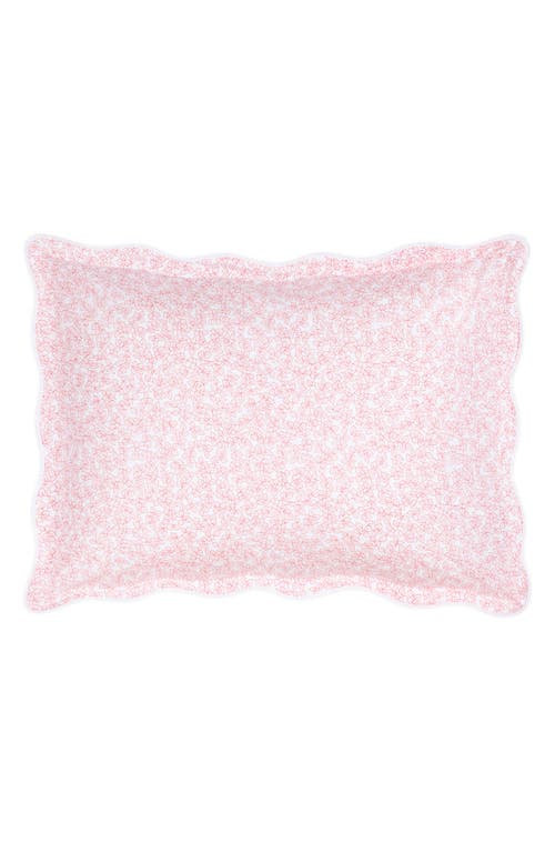 Matouk Margot 500 Thread Count Cotton Percale Sham In Pink