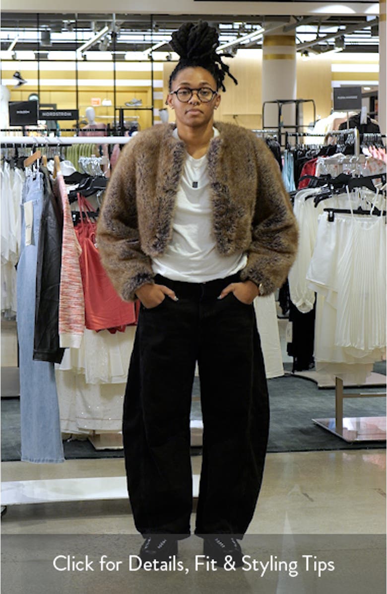 Boleta Faux Fur Crop Jacket, sales video thumbnail