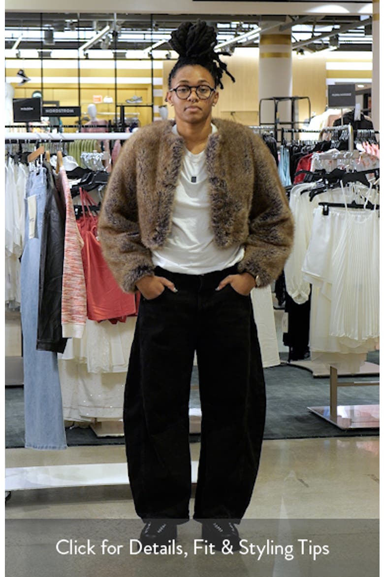 Boleta Faux Fur Crop Jacket video