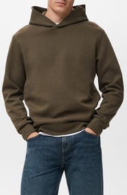 MANGO Regular Fit Fleece Hoodie