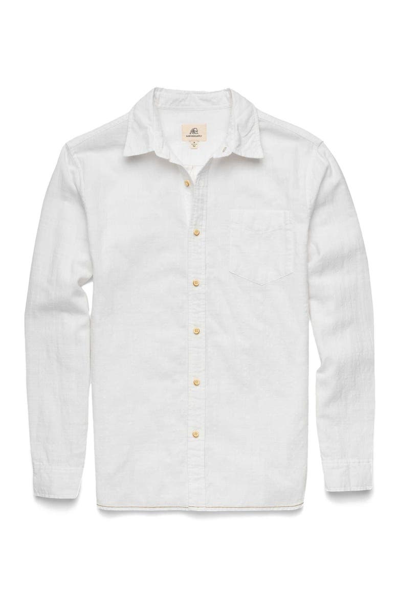 Brian Slub Shirt, Main, color, White