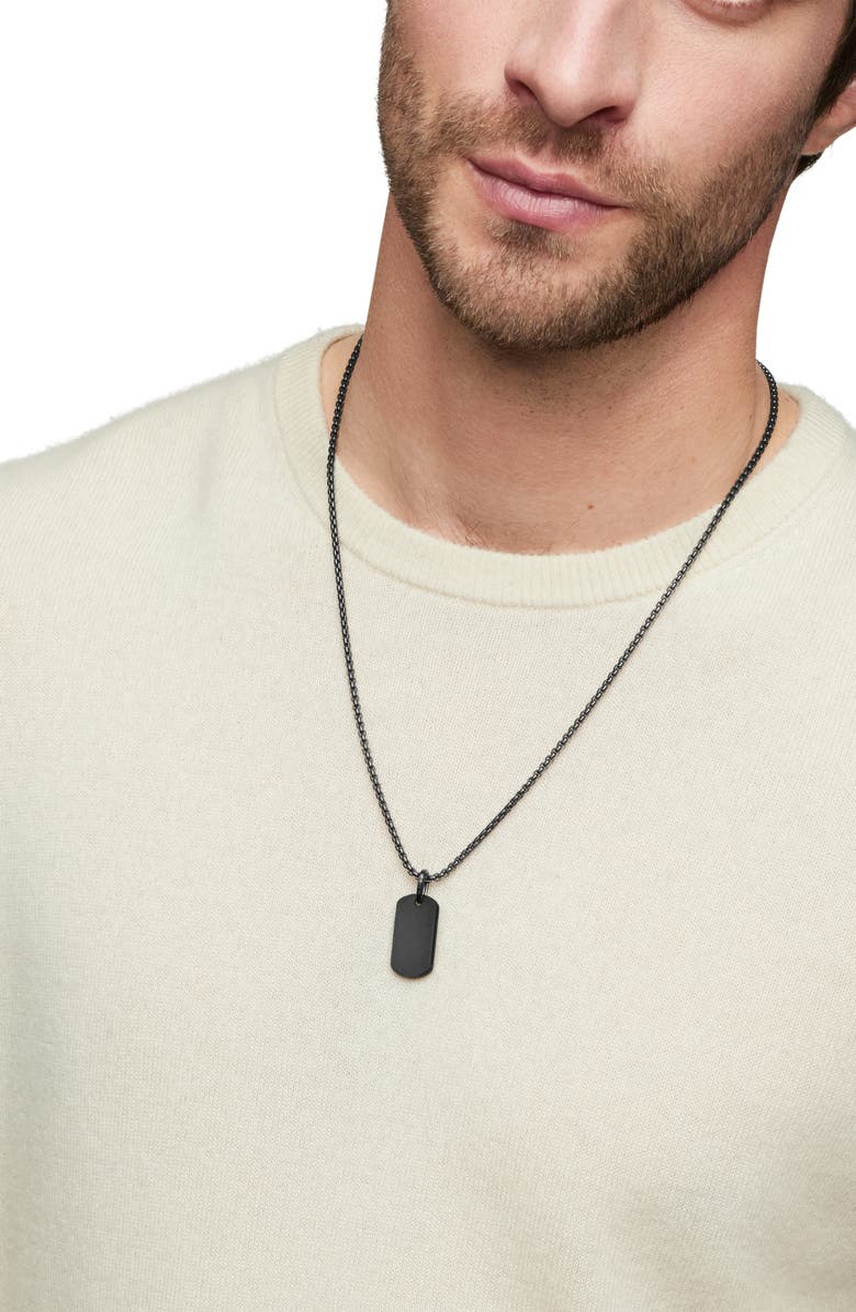 David Yurman Streamline<sup
®</sup
Tag, Alternate, color, Black Titanium