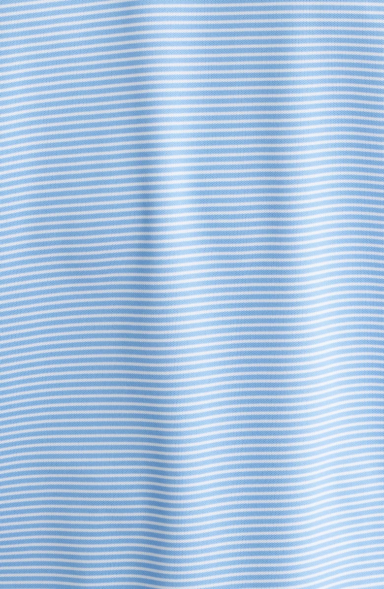 Peter Millar Grace Stripe Performance Piqué Golf Polo, Alternate, color, Bluebird