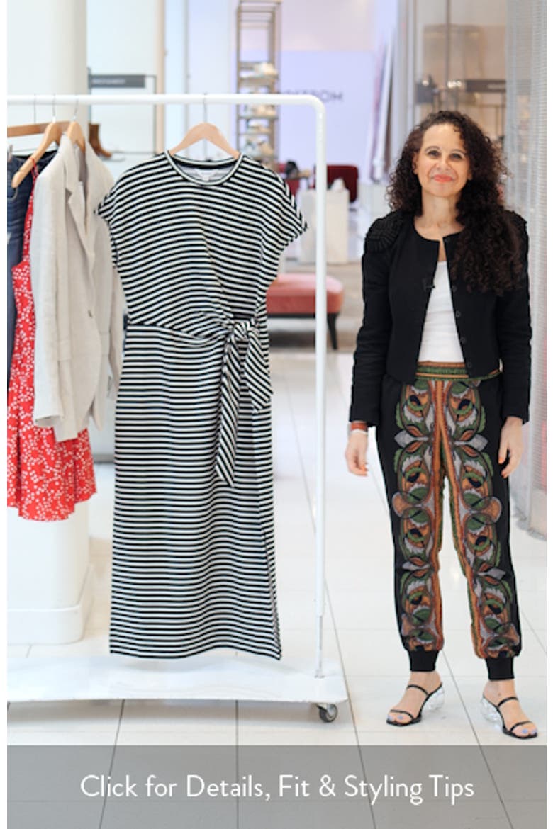 Stripe Tie Waist Maxi Dress video