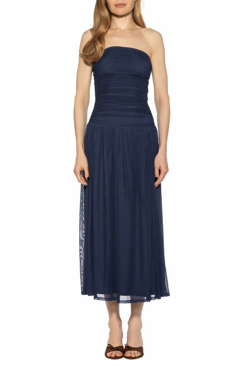 Seraphina Strapless Midi Dress