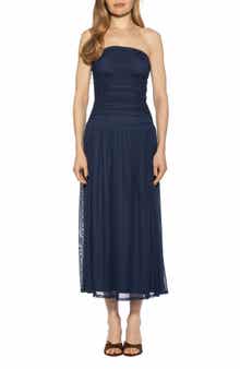 Seraphina Strapless Midi Dress
