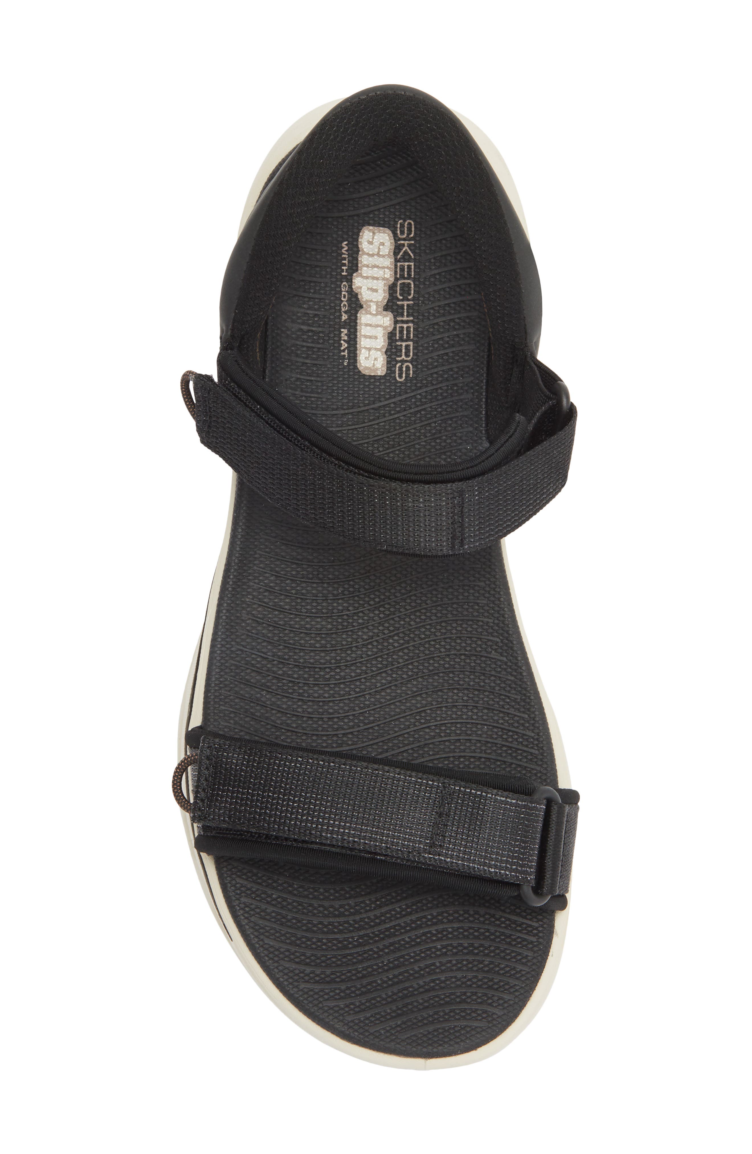 SKECHERS Go Walk Arch Fit Slip-On Sandal, Alternate, color, Black