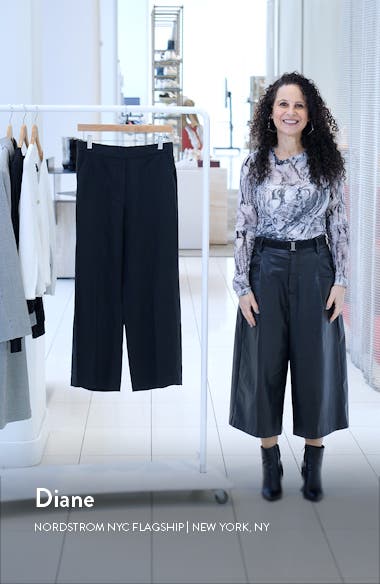 Theory Pull-On Linen Blend Wide Leg Pants | Nordstrom