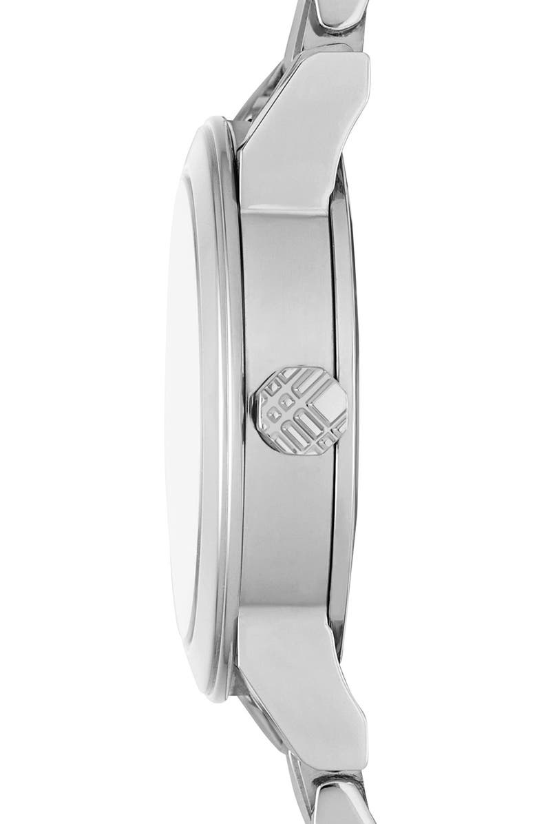 Burberry Check Stamped Bracelet Watch, 26mm, Alternate, color,