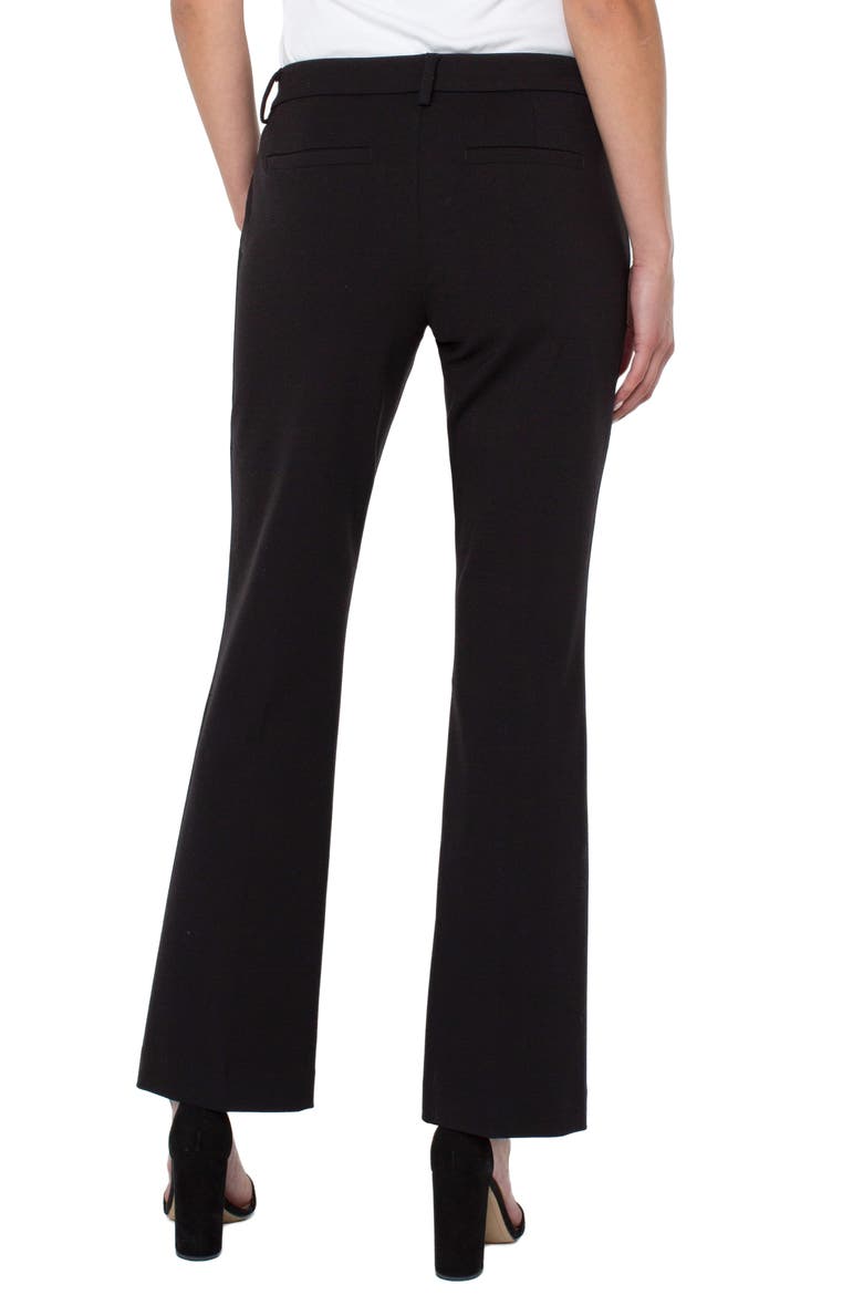 Kelsey Flare Ponte Pants, Alternate, color, BLACK