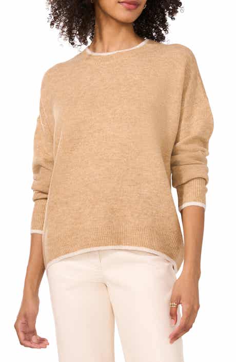 Vince Camuto Tipped Crewneck Sweater