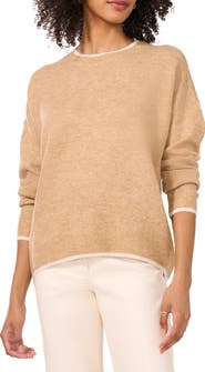 Vince Camuto Tipped Crewneck Sweater