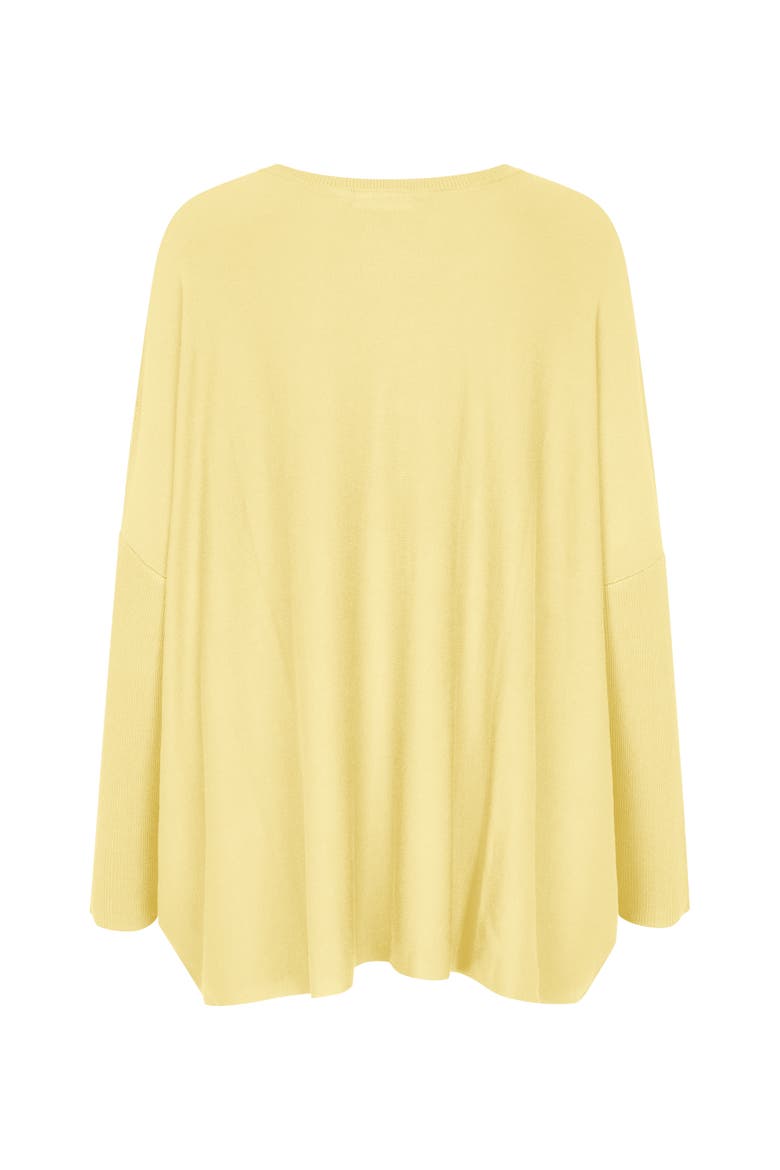 Mafanasi Round Neck Oversized Top, Alternate, color, Lemonade
