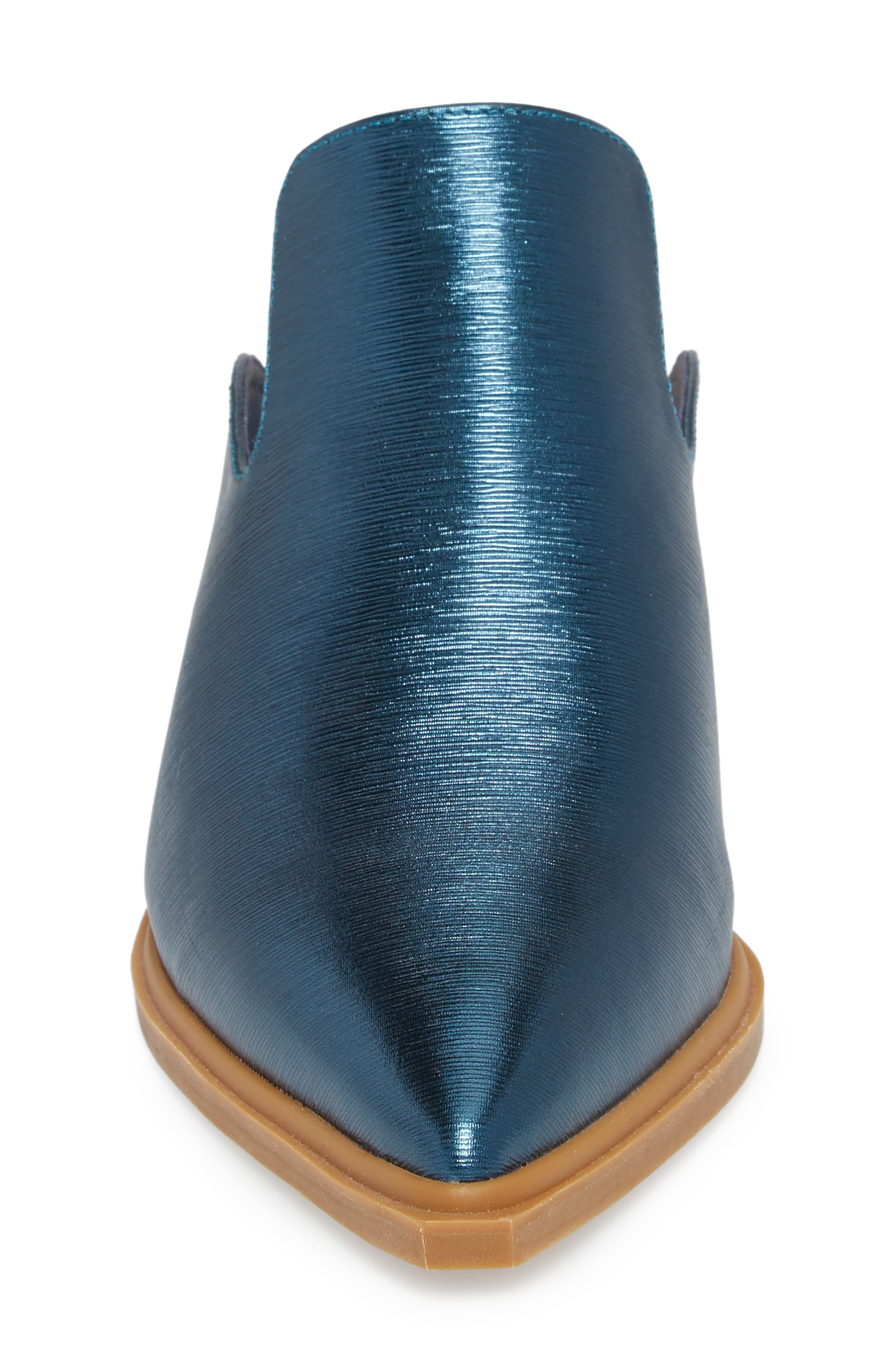 Louisa Loafer Mule, Alternate, color, METALLIC BLUE