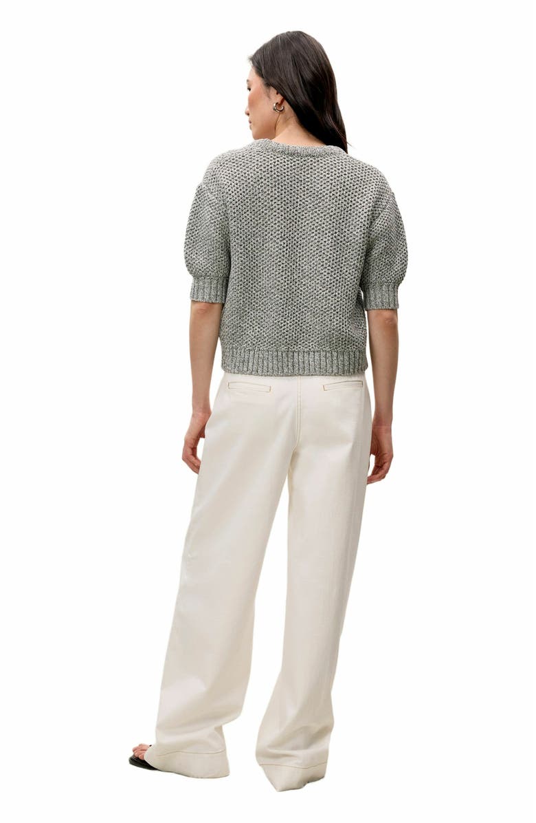 Rebecca Taylor Thea Knit Sweater, Alternate, color, Black Multi