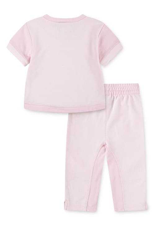 Nike Readyset T-shirt & Pants Set In Pink Foam