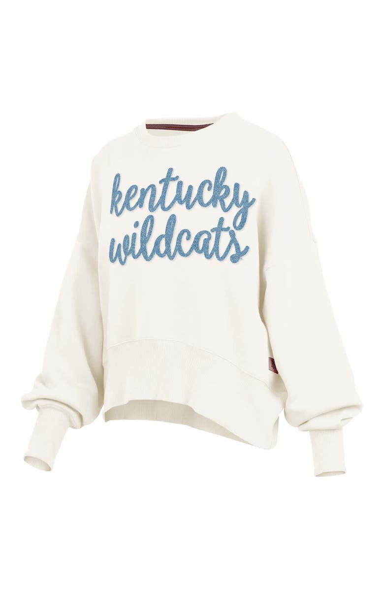 PRESSBOX Women's Pressbox Cream Kentucky Wildcats Chelsea Oversized Pullover Sweatshirt, Alternate, color, Cream