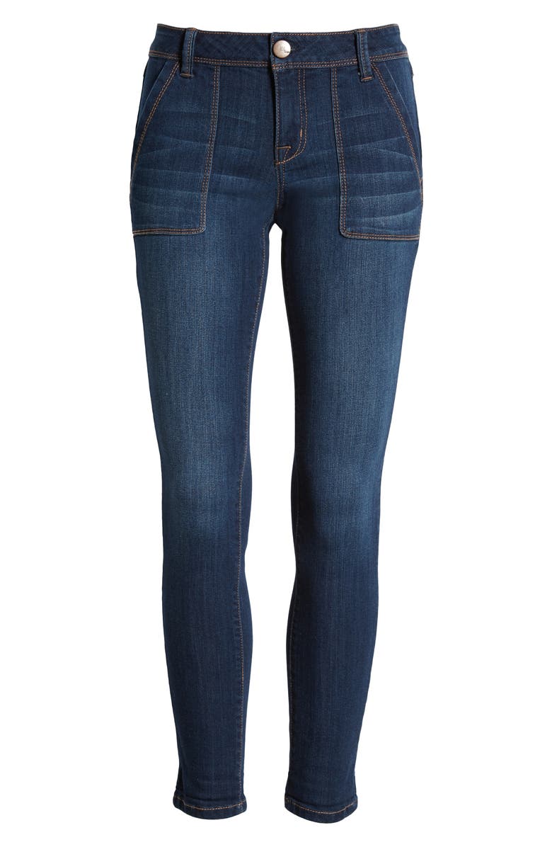 1822 Denim Roll Cuff Ankle Skinny Jeans, Alternate, color,