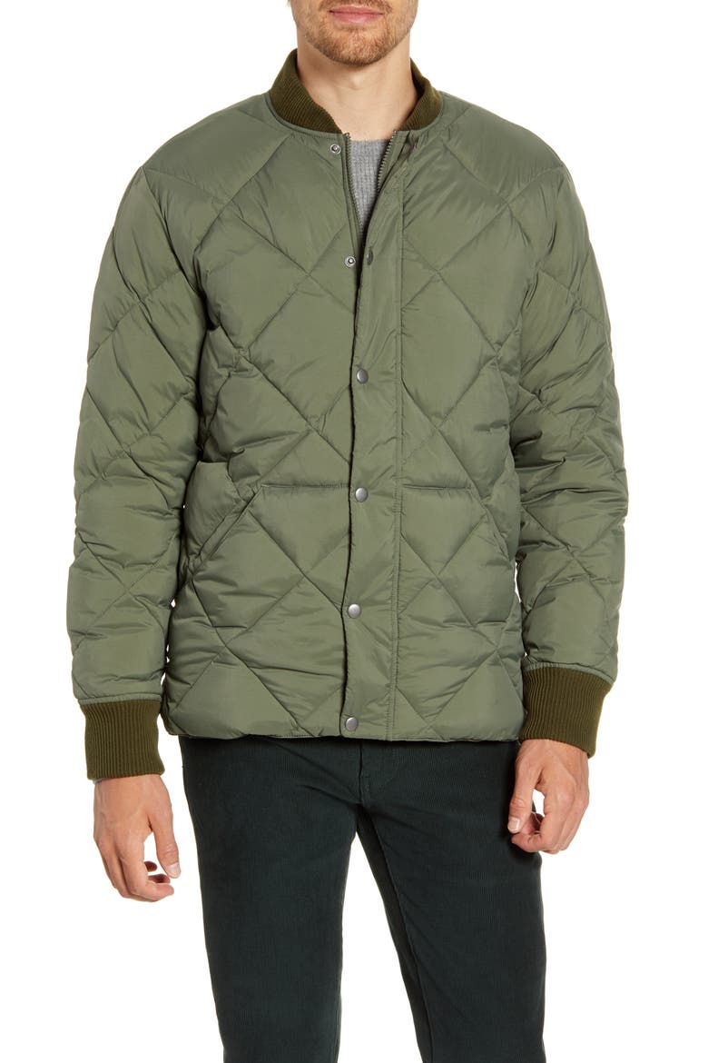 Quilted Puffer Jacket, Alternate, color, DEEP SAGE