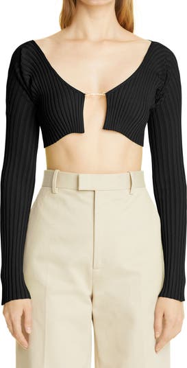 Jacquemus La Maille Pral Rib Crop Cardigan | Nordstrom