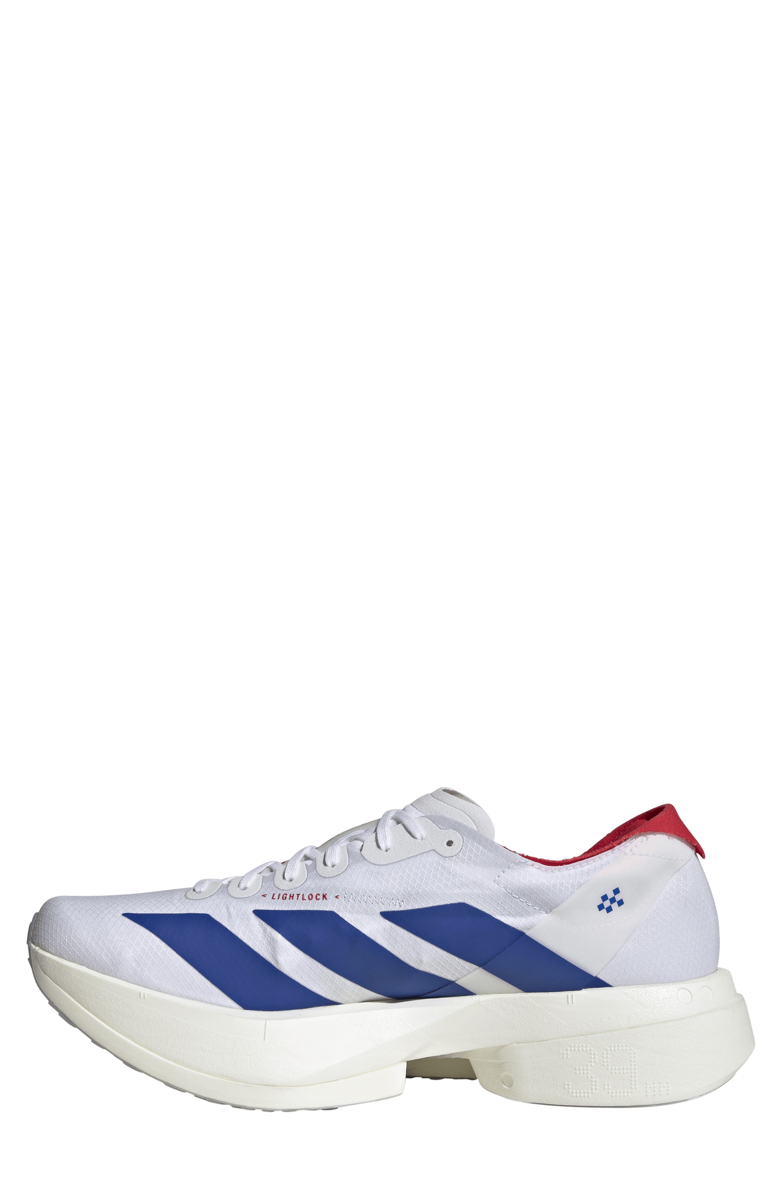 Y-3 Adios 9 Pro 4 Running Sneaker, Alternate, color, White/ Team Royal Blue