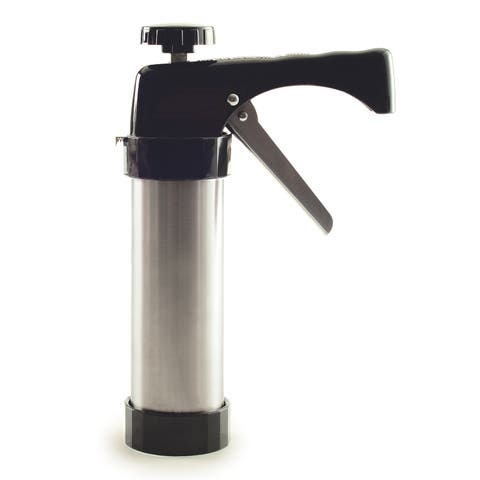 Stainless Steel Cookie and Icing Press with Storage Case, Black