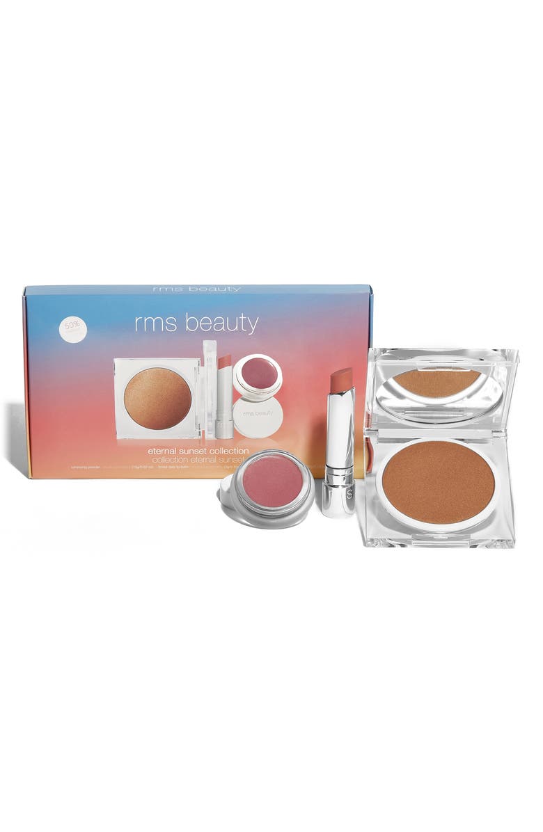 RMS Beauty Eternal Sunset Full Size Bronzer, Lip Balm & Blush Set, Main, color, 