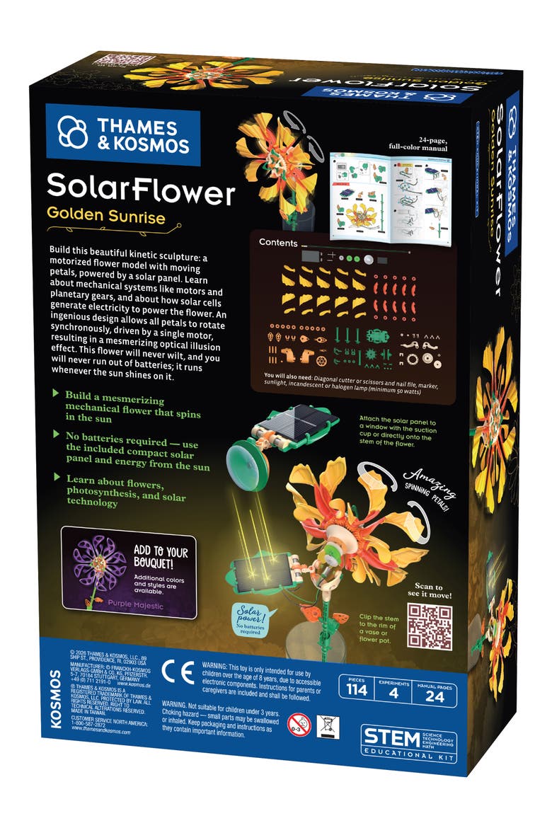 SolarFlower - Godlen Sunrise, Alternate, color, MULTI