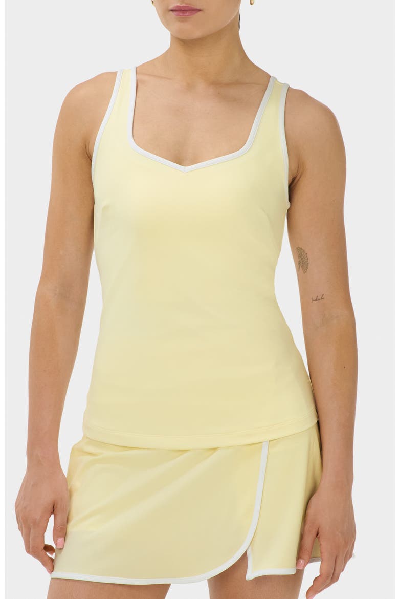 Pro Racket Power Performance Tank, Main, color, BUTTERSCOTCH YELLOW