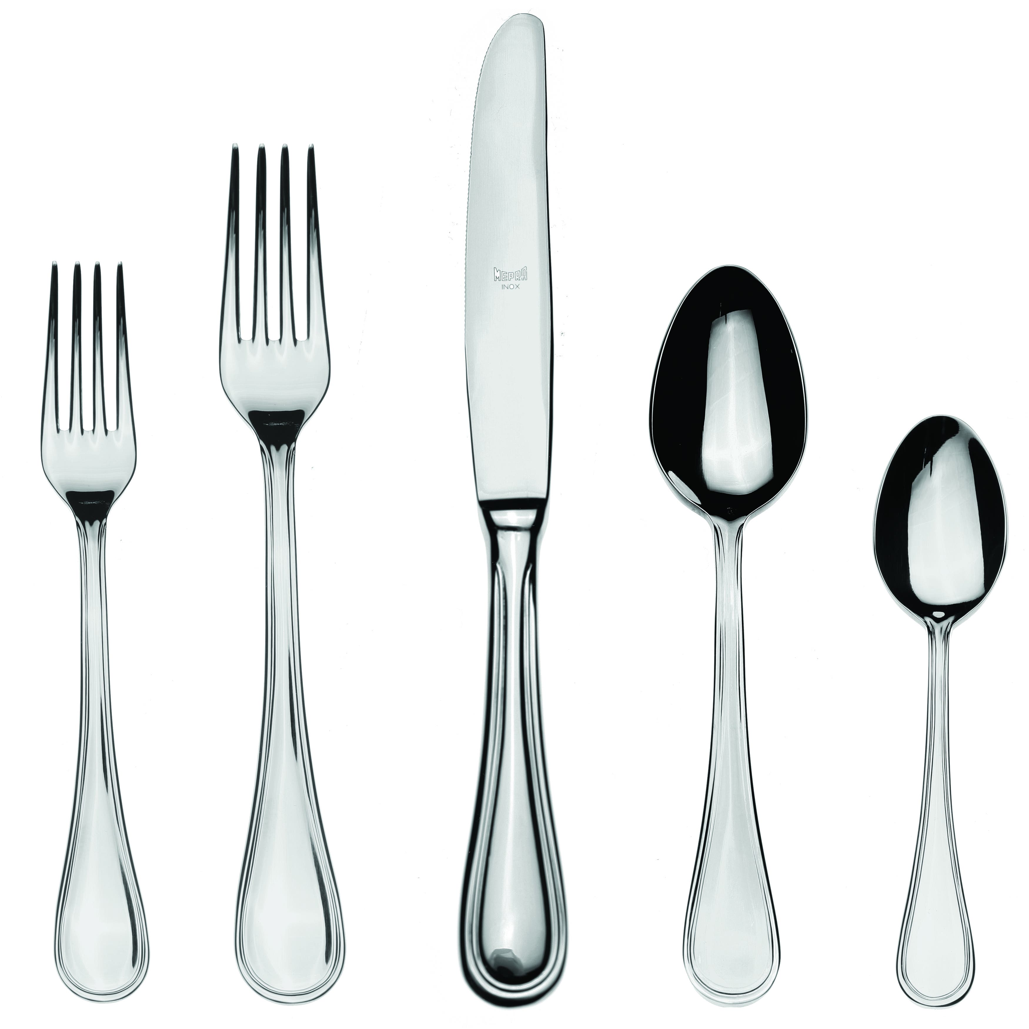 Mepra Boheme Flatware Set In Silver