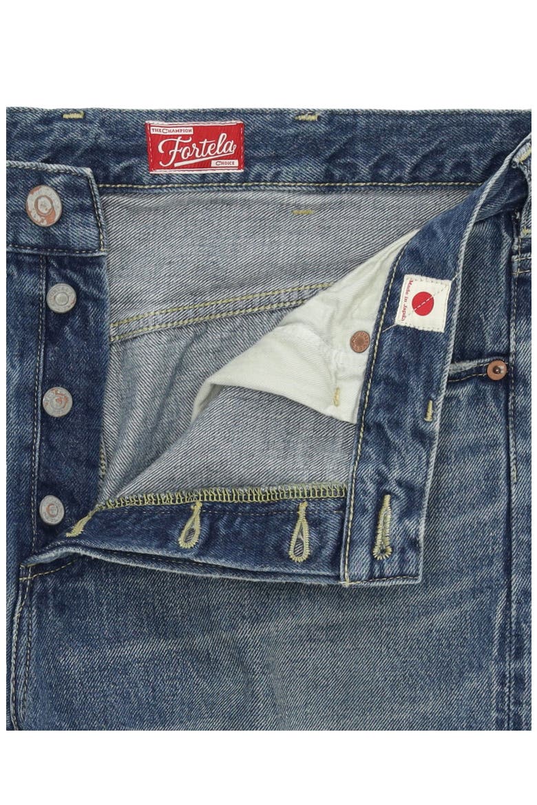 Ibara 33 Japan Denim Five Pocket Regular Fit Pants, Alternate, color, Custom Wash