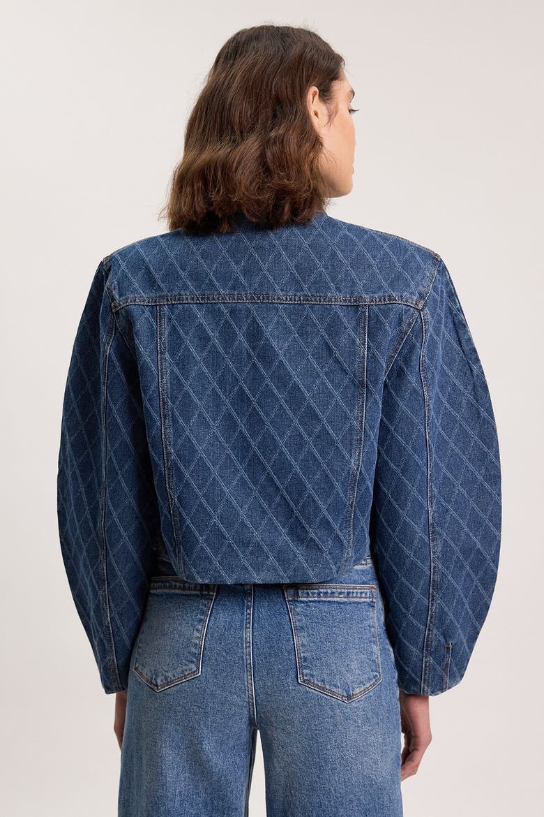 Denim Balloon Jacket, Alternate, color, Blue