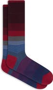 Bugatchi Stripe Mercerized Cotton Blend Dress Socks