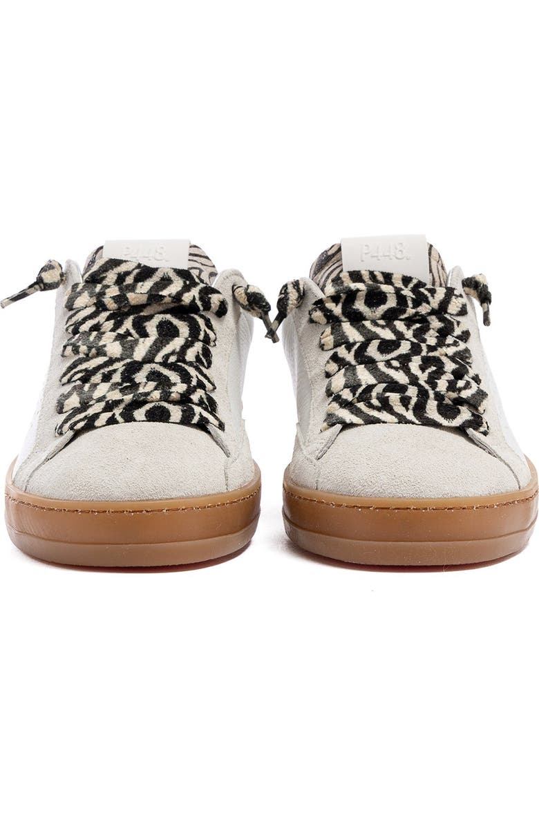 P448 John Sneaker, Alternate, color, Zebra White