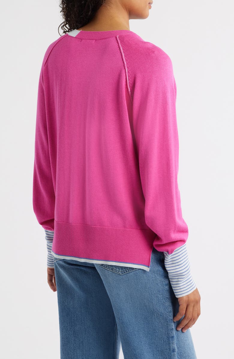 Hatley Cary V-Neck Sweater, Alternate, color, Pink