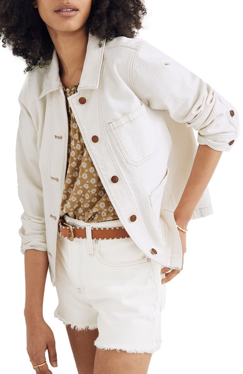 Madewell Ashwood Denim Chore Coat, Main, color,