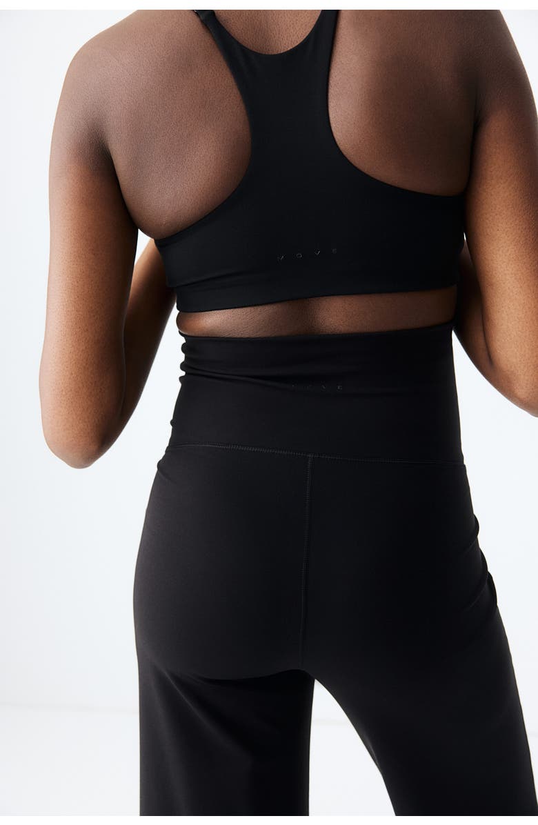 H&M Mama Wide Sports Trousers, Alternate, color, Black