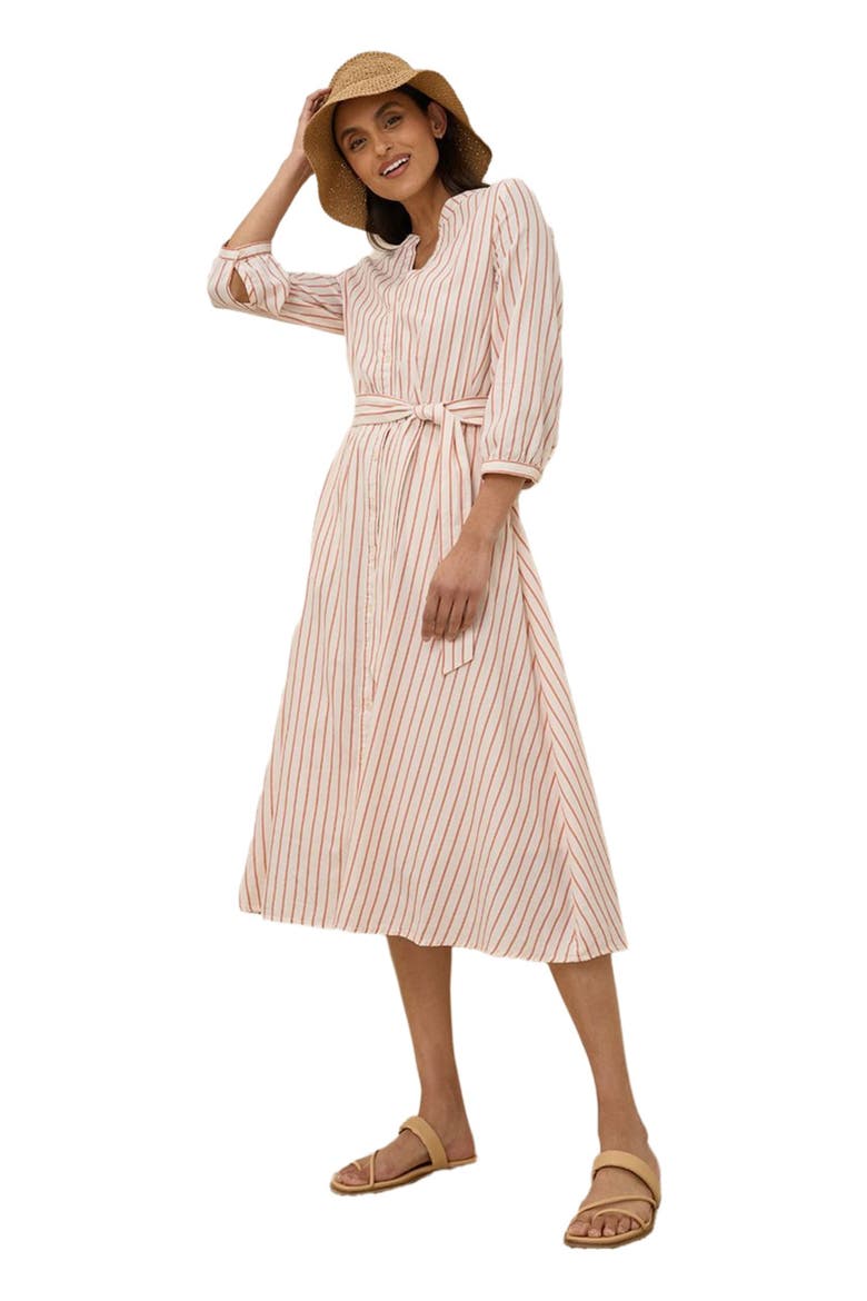 Organic Cotton Sunset Lightweight Cotton Easy Dress, Main, color, Zuma Stripe