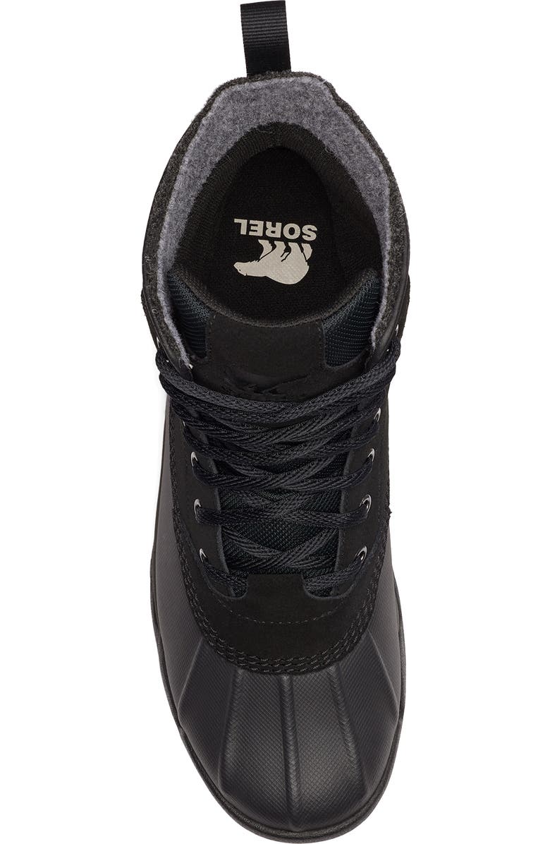 SOREL Buxton Lite Waterproof Boot, Alternate, color, Black/ Black