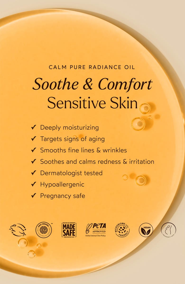True Botanicals Calm Pure Radiance Face Oil, Alternate, color, 