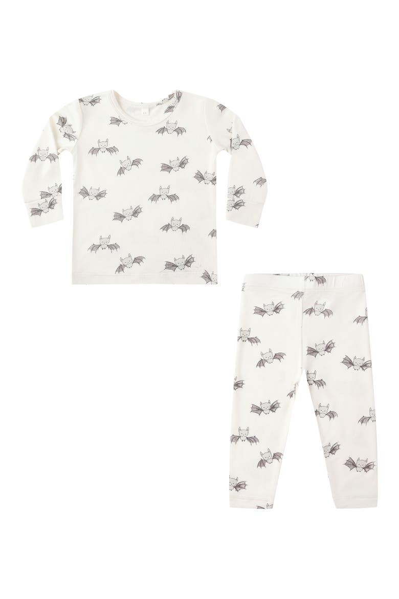 Kids' Fitted Pajama Set, Main, color, BATS